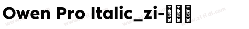 Owen Pro Italic_zi字体转换
